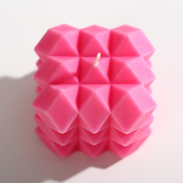 Свеча фигурная &laquo;Геометрия&raquo;, розовая