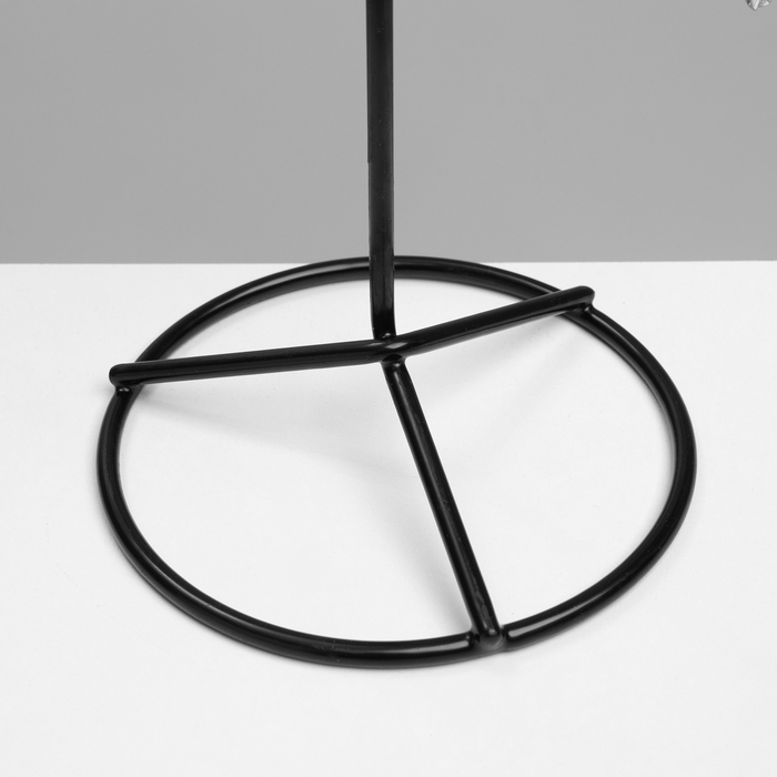 Вертушка, 2 яруса по 8 крючков, 21,5×21,5×41 см, цвет чёрный Вертушка, 2 яруса по 8 крючков, 21,5×21,5×41 см, цвет чёрный