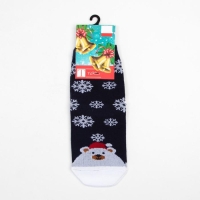 Носки детские «Мишка и снежинки» цвет синий, размер 22-24 Носки детские «Мишка и снежинки» цвет синий, размер 22-24