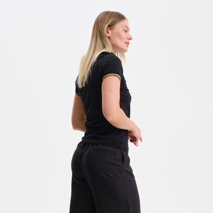 Футболка женская, цвет чёрный, размер 46 (L) Футболка женская, цвет чёрный, размер 46 (L)