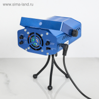 Световой прибор &laquo;Точки&raquo; 5 см, лазер, свечение красное/зелёное, 3 В