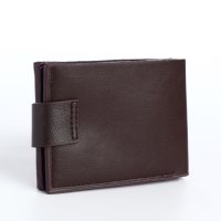 Портмоне мужское на магните, отдел для карт, монет, цвет коричневый Портмоне мужское на магните, отдел для карт, монет, цвет коричневый