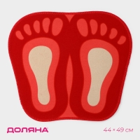 Коврик для дома &laquo;Доляна. Следы&raquo;, 44&times;49 см, МИКС