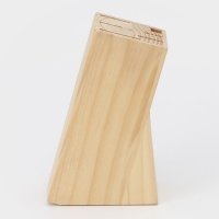 Набор ножей кухонных на подставке Доляна &laquo;Кронос&raquo;, 7 предметов: 5 ножей, мусат и ножницы, цвет чёрный