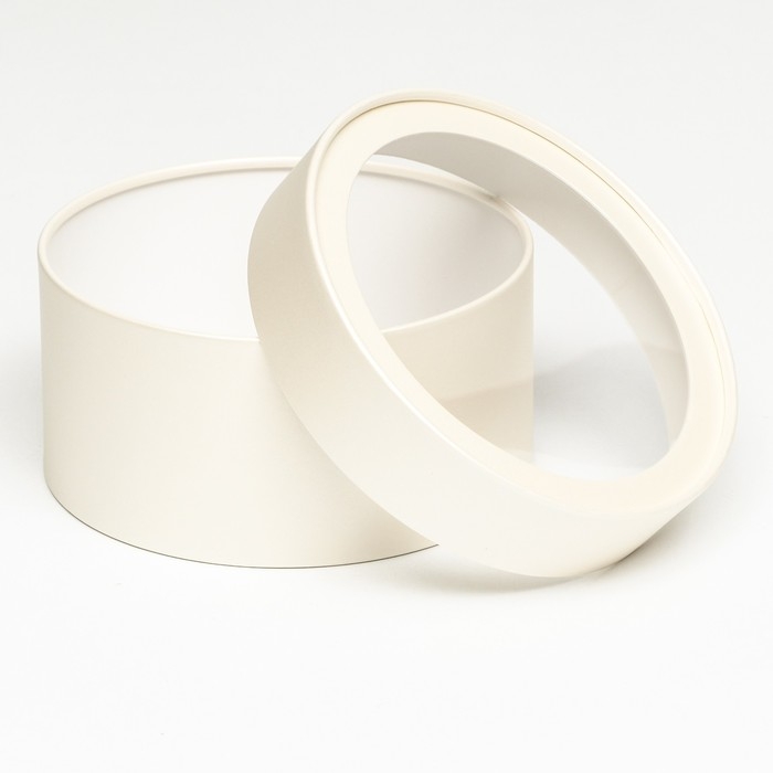 Подарочная коробка Подарочная коробка "Крема" кремовая, завальцованная с окном, 21 х 11 см