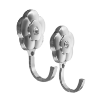 Крючок однорожковый для штор CAPPIO KC117, цвет хром, 2 шт Крючок однорожковый для штор CAPPIO KC117, цвет хром, 2 шт