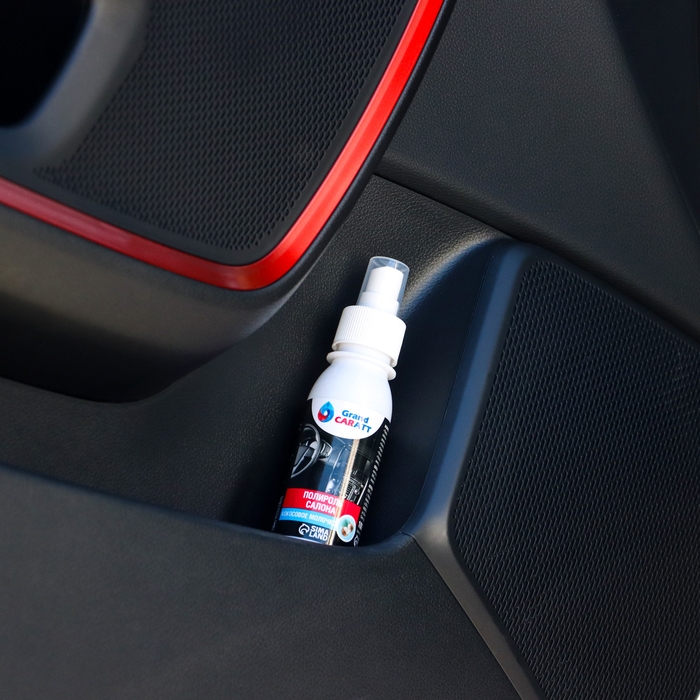 Полироль салона Grand Caratt глянцевый, кокосовое молочко, спрей 100 мл