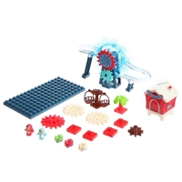 Конструктор развивающий с шестерёнками &laquo;Весёлые паровозики&raquo;, 33 детали