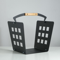 Дровница стальная 47&times;35&times;45 см, с ручкой