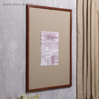 Фоторамка сосна с24 коричневая 50х70 см (пластиковый экран)