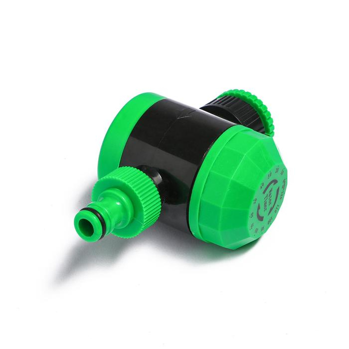 Таймер для полива, до 2-х часов, с набором переходников для подключения, пластик, Greengo Таймер для полива, до 2-х часов, с набором переходников для подключения, пластик, Greengo