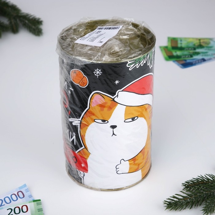 Копилка новогодняя подарок &laquo;Новый год: Деньги зло&raquo;, XXL, 20 х 12,5 см