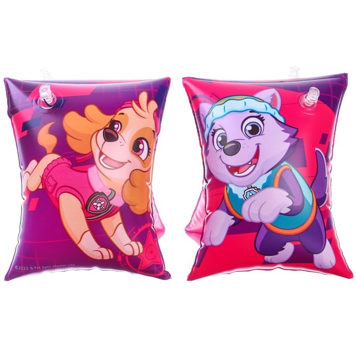 Нарукавники детские для плавания 20&times;16 см, Щенячий патруль, цвет розовый