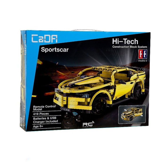 Конструктор радиоуправляемый &laquo;Тачка&raquo;, с аккумулятором, 419 деталей