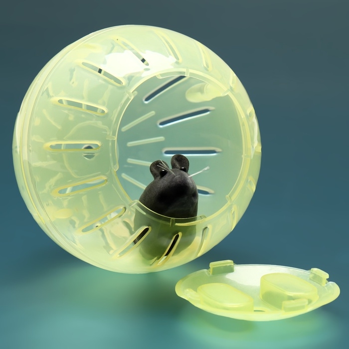 Шар для грызунов 12 см, жёлтый