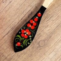 Лопатка &laquo;Цветок&raquo;, с ручной росписью, 5&times;31 см, микс, хохлома