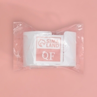 Органайзер для хранения ватных палочек и дисков, 2 секции, 9,5 &times; 6 &times; 6 см, цвет белый