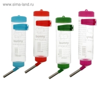 Поилка для грызунов 250 мл, 16,5 Х 5 см, микс цветов Поилка для грызунов 250 мл, 16,5 Х 5 см, микс цветов