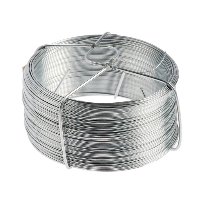 Проволока стальная, СТРОЙБАТ 0,7мм белый цинк 100 м Проволока стальная, СТРОЙБАТ 0,7мм белый цинк 100 м