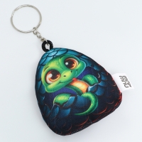 Брелок новогодний мягкий &laquo;Змея в яйце&raquo;, чёрная