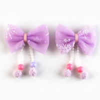 Бантики заколки новогодние &laquo;Самой волшебной девочке&raquo;, на Новый год, набор 2 шт