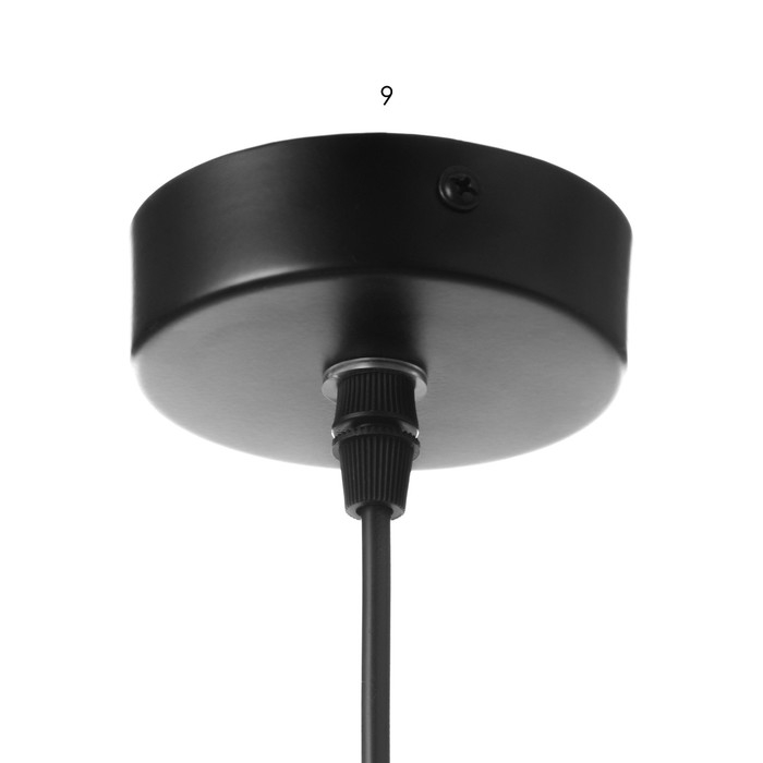 Светильник ЭкономСвет "Фламент" 1x40Вт E27 черный 16х16х26-78 см.