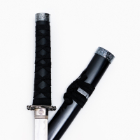 Сув. изделие катаны 3в1 на подставке, ножны дерево, черные глянец 53/76/101см