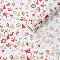 Бумага силиконизированная &laquo;Новый Год&raquo;, для выпечки, 0,38 х 5 м