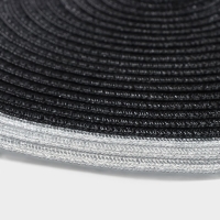 Салфетка сервировочная на стол Доляна &laquo;Лана&raquo;, d=38 см, цвет чёрный