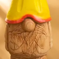 Сувенир "Гномик в жёлтой шляпе" дерево Джампинис 15х15х30 см