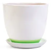 Набор горшков цветочный поддоном 4 шт 0,4 / 1 / 2,5 / 5 л керамика, Азия