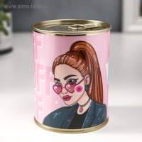 Подарочные носки в банке &laquo;Для лучшей подруги&raquo;, (внутри носки женские, цвет белый)