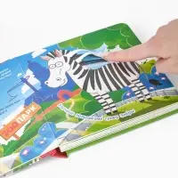 Тактильная книжка "Дружный зоопарк", Синий трактор