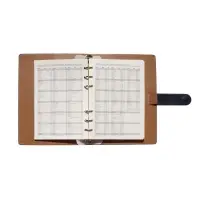 Органайзер на кольцах, C6, с хлястиком, 80л, линия, к/зам, Синий