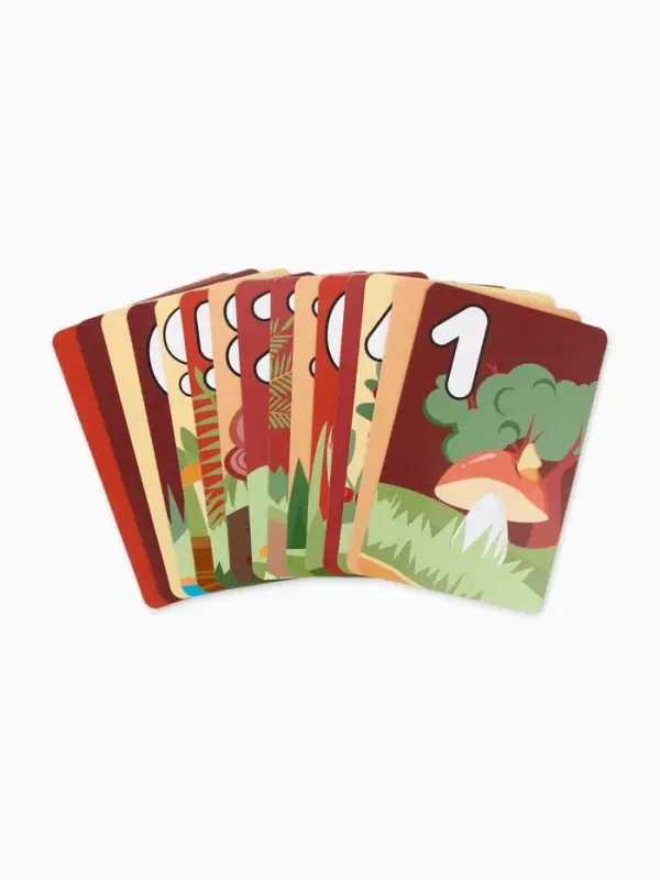 Обучающие карточки &laquo;Весёлый счет&raquo; грибы, 15 штук, 9&times;14 см