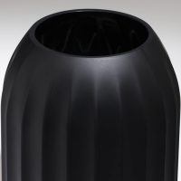 Ваза для цветов &laquo;Делиция&raquo; из черного стекла 22 х 16 х 16 см