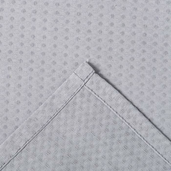 Халат вафельный мужской Экономь и Я рукав 3/4, размер 54-56, серый, 100% хлопок, 200г/м2 Халат вафельный мужской Экономь и Я рукав 3/4, размер 54-56, серый, 100% хлопок, 200г/м2