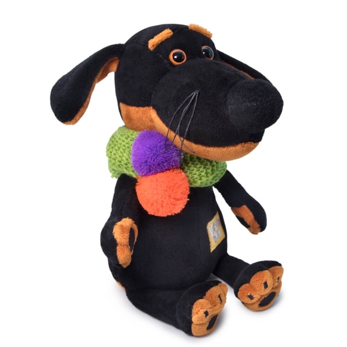 Мягкая игрушка "Ваксон BABY в снуде с помпонами", 19 см VB-016