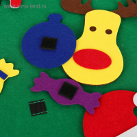 Игра из фетра &laquo;Ёлочка&raquo;, украшения на липучках, размер 95&times;70 см