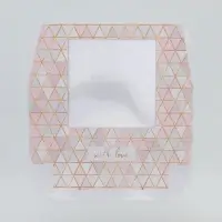 Кондитерская упаковка, коробка с ламинацией &laquo;Геометрия&raquo;, 20 х 20 х 4 см