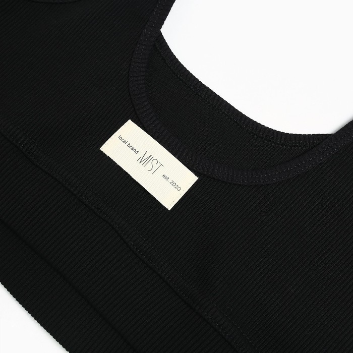 Топ женский укороченный Mist Old School размер 42, цвет чёрный