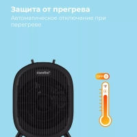 Тепловентилятор обогреватель настольный CFH2001, черный