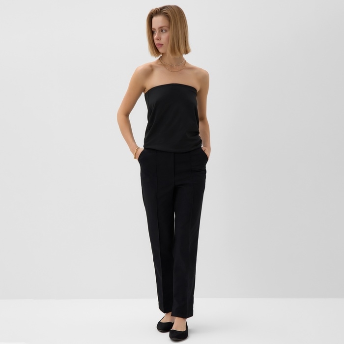 Брюки женские MINAKU: Casual Collection цвет чёрный, р-р 52