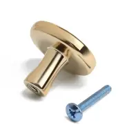 Ручка-кнопка CAPPIO РК103, d=33 мм, пластик, цвет золото