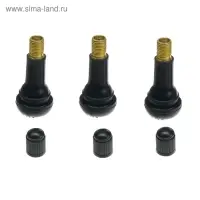 Вентиль для бескамерных шин, TR413, пластик, чёрный