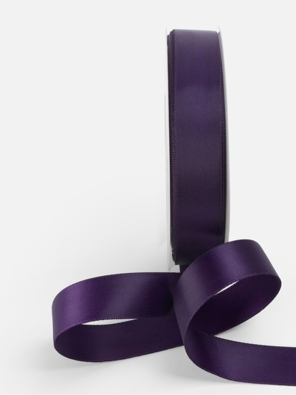 Лента атласная двухсторонняя №476 20мм*25&plusmn;1м виноградный TR