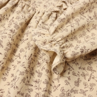 Платье для девочки MINAKU: Cotton collection цвет бежевый, рост 104 см