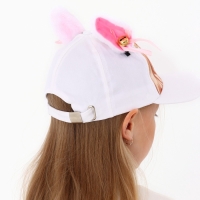 Кепка детская для девочки "Котик", аниме, с ушками, р-р 52-54, 5-7 лет Кепка детская для девочки "Котик", аниме, с ушками, р-р 52-54, 5-7 лет