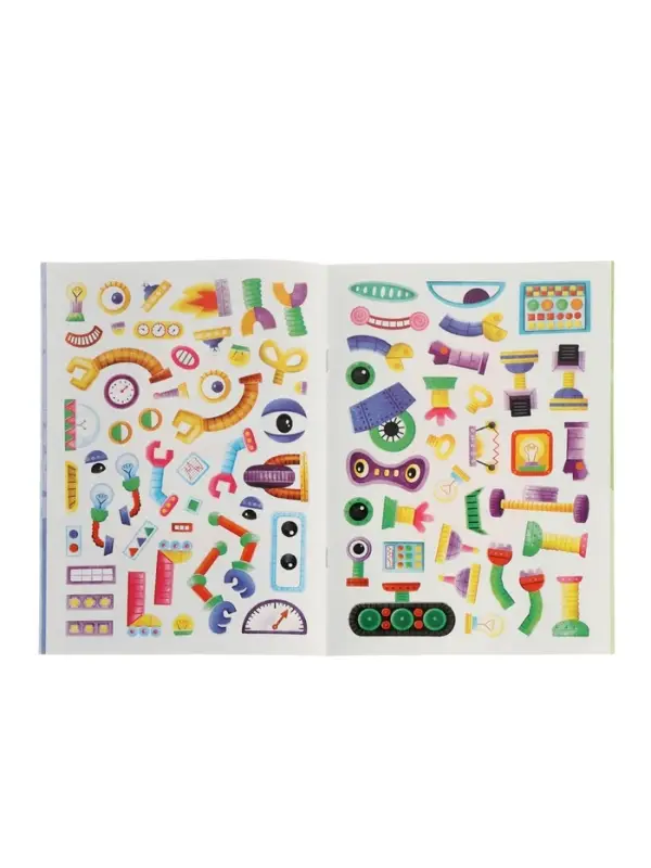 Книжка с наклейками "Роботы"