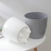 Кашпо для цветов со вставкой &laquo;Грация&raquo;, 4,5 л, цвет серый